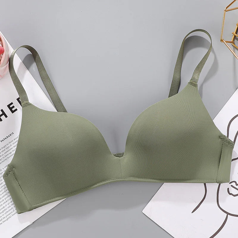 Breathable No-Rims Gather Bra